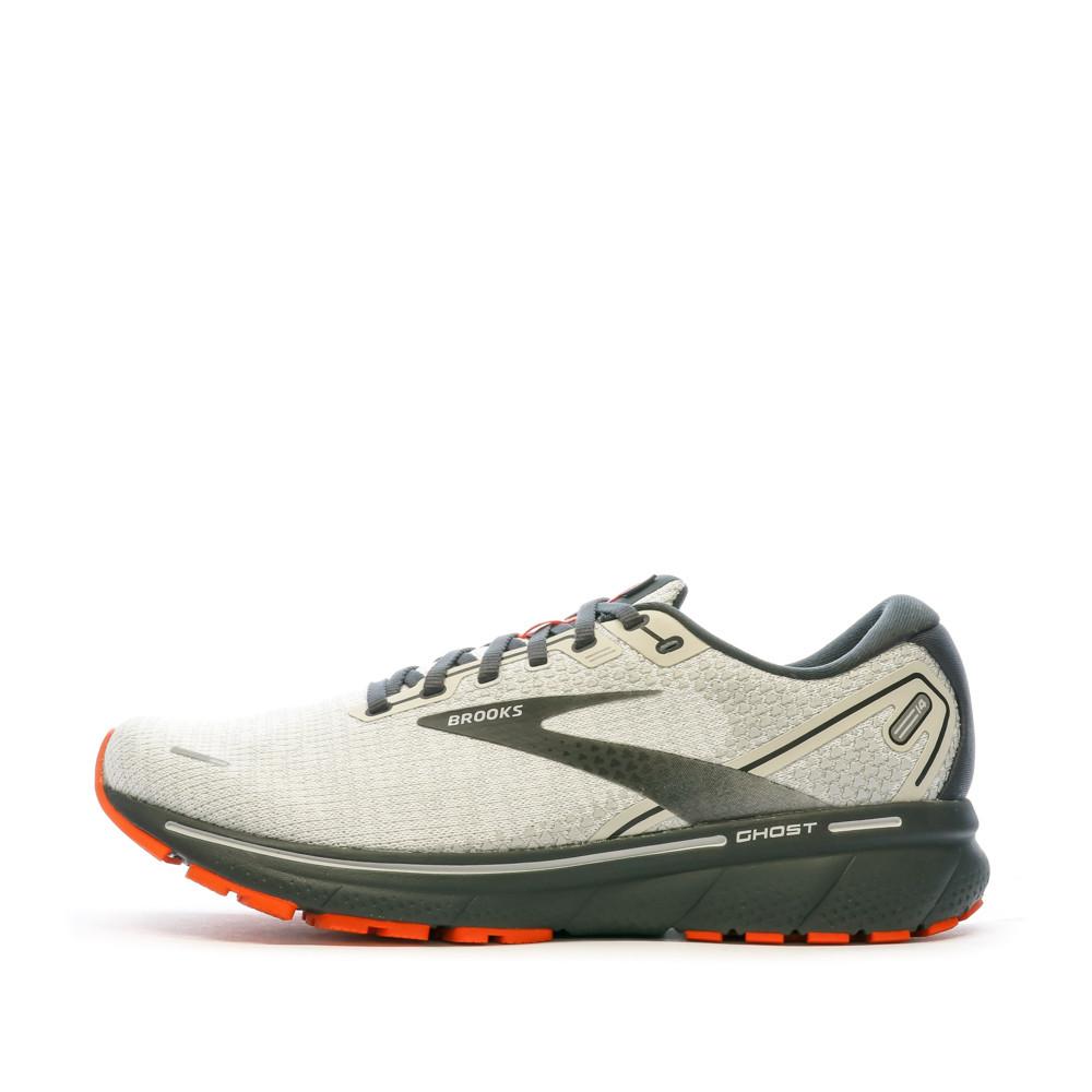 Chaussures de Running Blanche Homme Brooks Ghost 14 pas cher