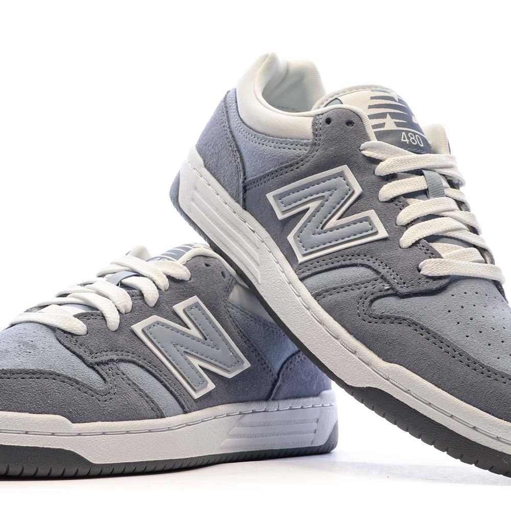 Baskets Bleu Homme New Balance 480 vue 7