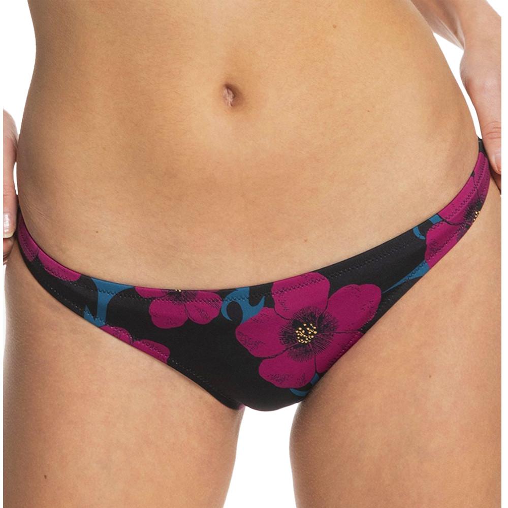 Bas de Bikini Noir à fleurs Femme Quiksilver Classic pas cher