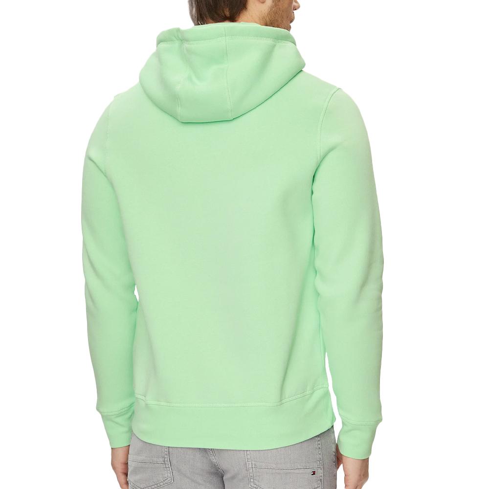 Sweat à Capuche Vert Menthe Homme Tommy Hilfiger Logo Hoodie vue 2