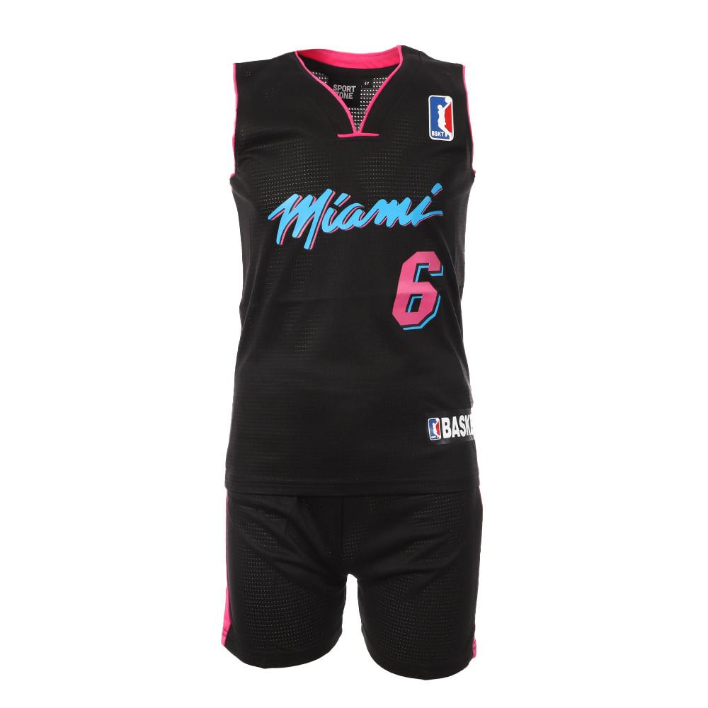 Miami Heat Ensemble de basket Noir Enfant Sport Zone pas cher