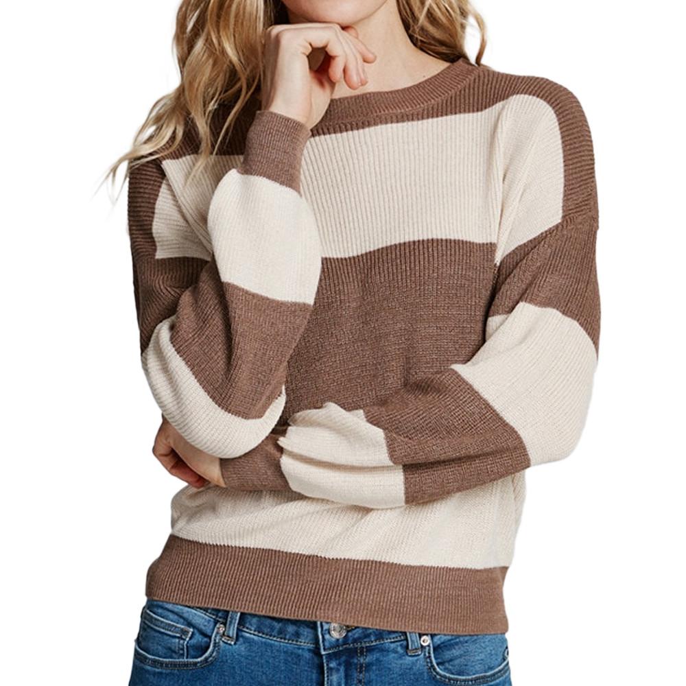 Pull Marron Femme Vero Moda Newlexsun pas cher