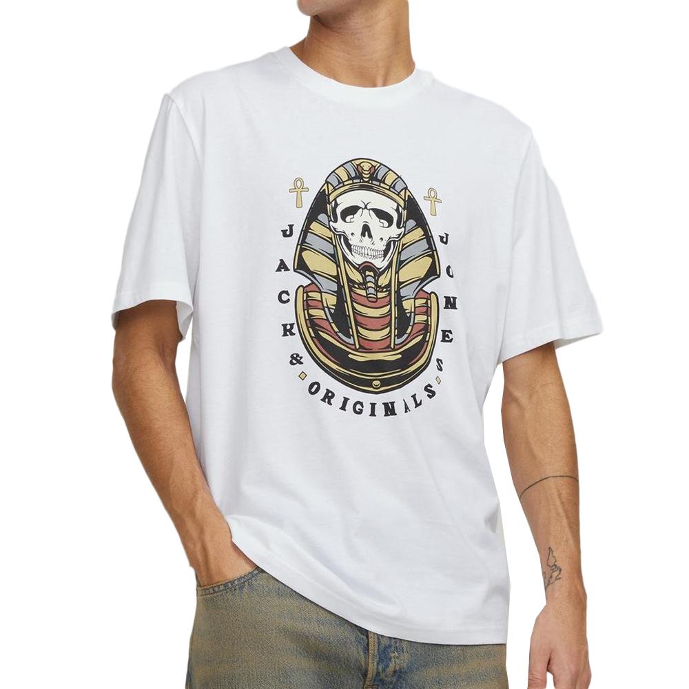 T-shirt Blanc Homme Jack & Jones Heavens pas cher