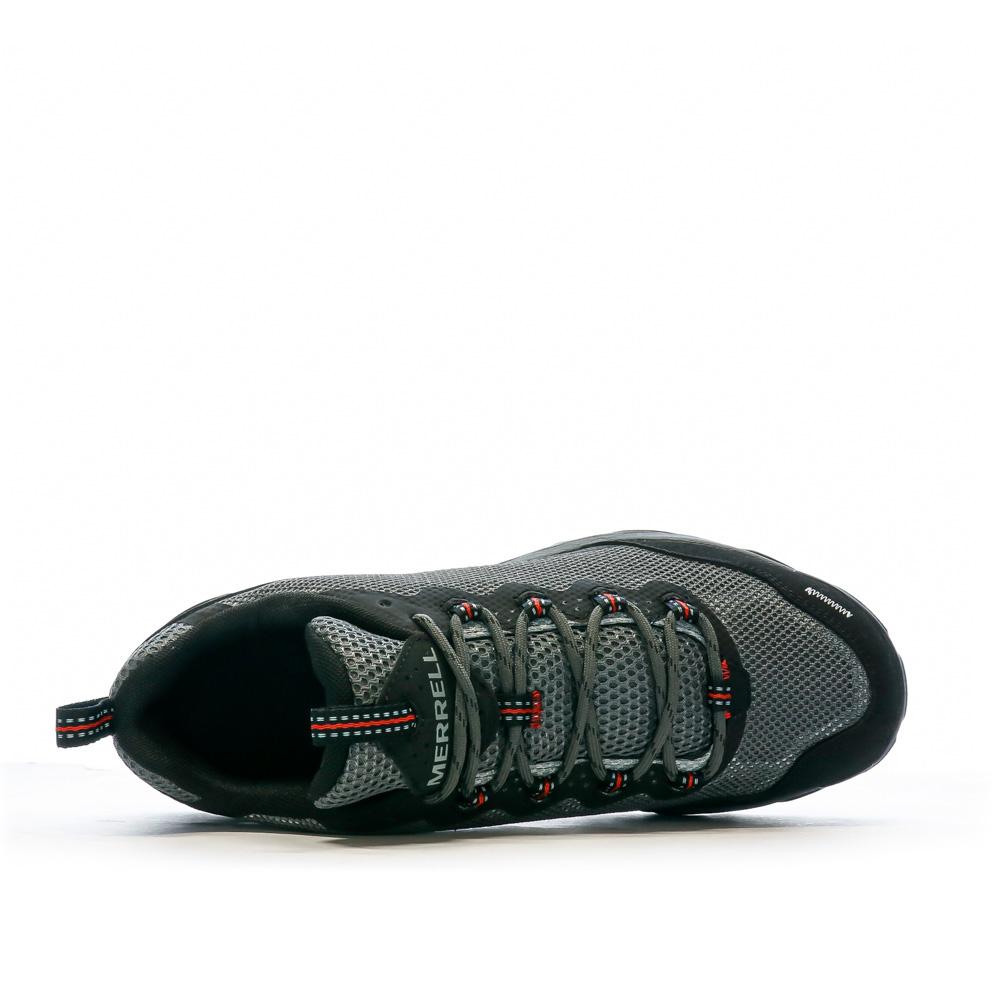 Chaussures de randonnée Gris/Rouge Homme Merrell Speed Strike vue 4