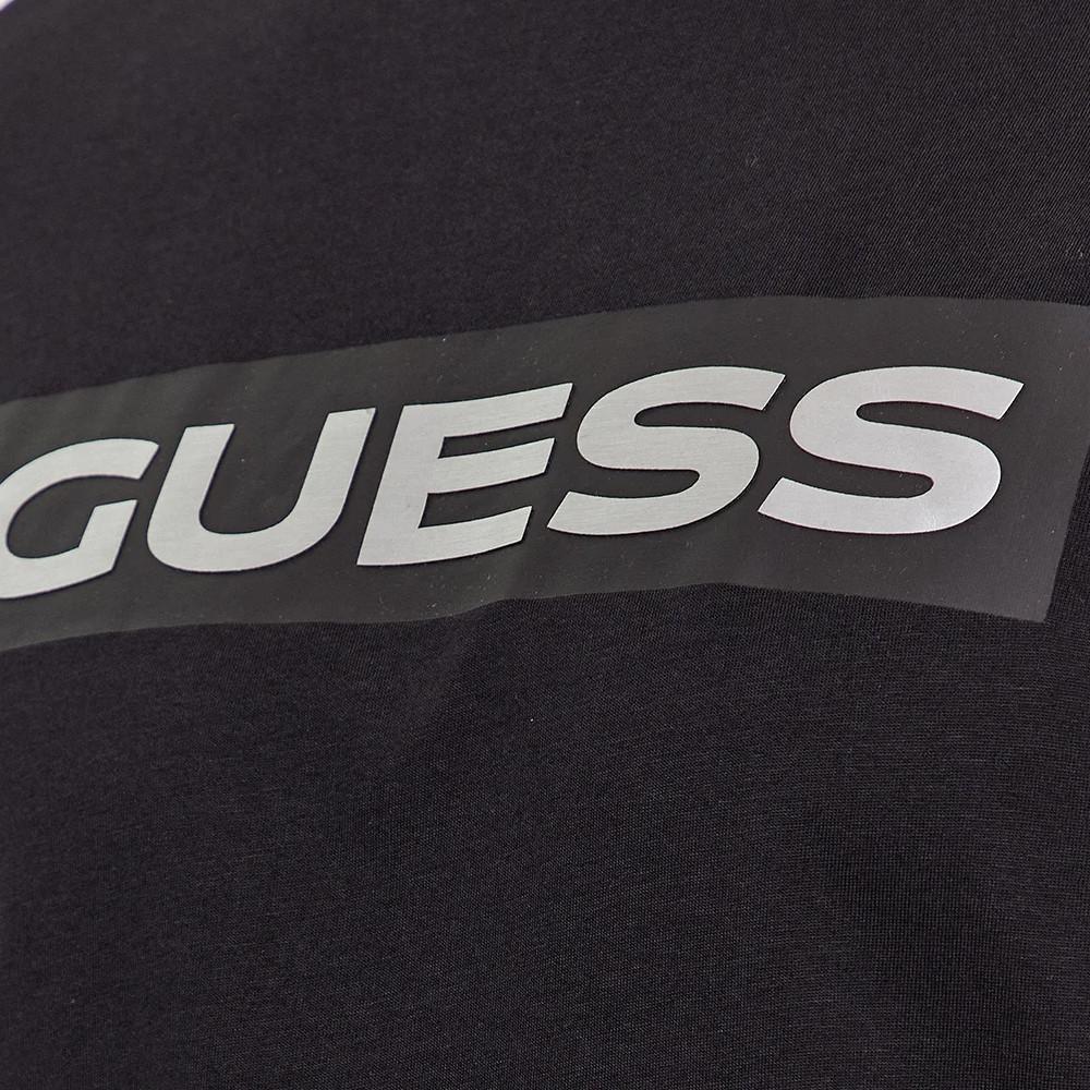 T-shirt Noir Homme Guess Metallic vue 3