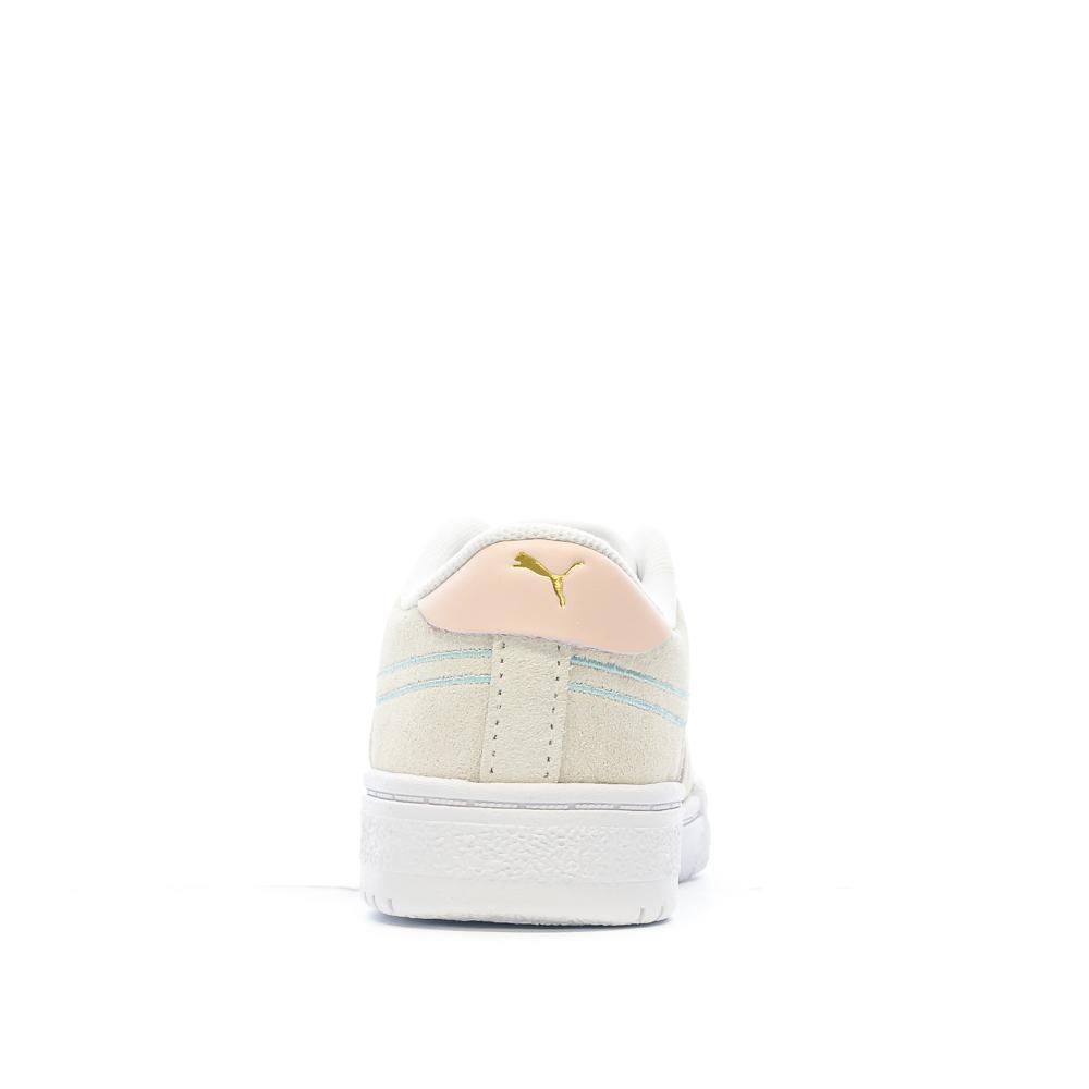 Baskets Blanc/Beige/Jaune Fille Puma Pro Tweak vue 3