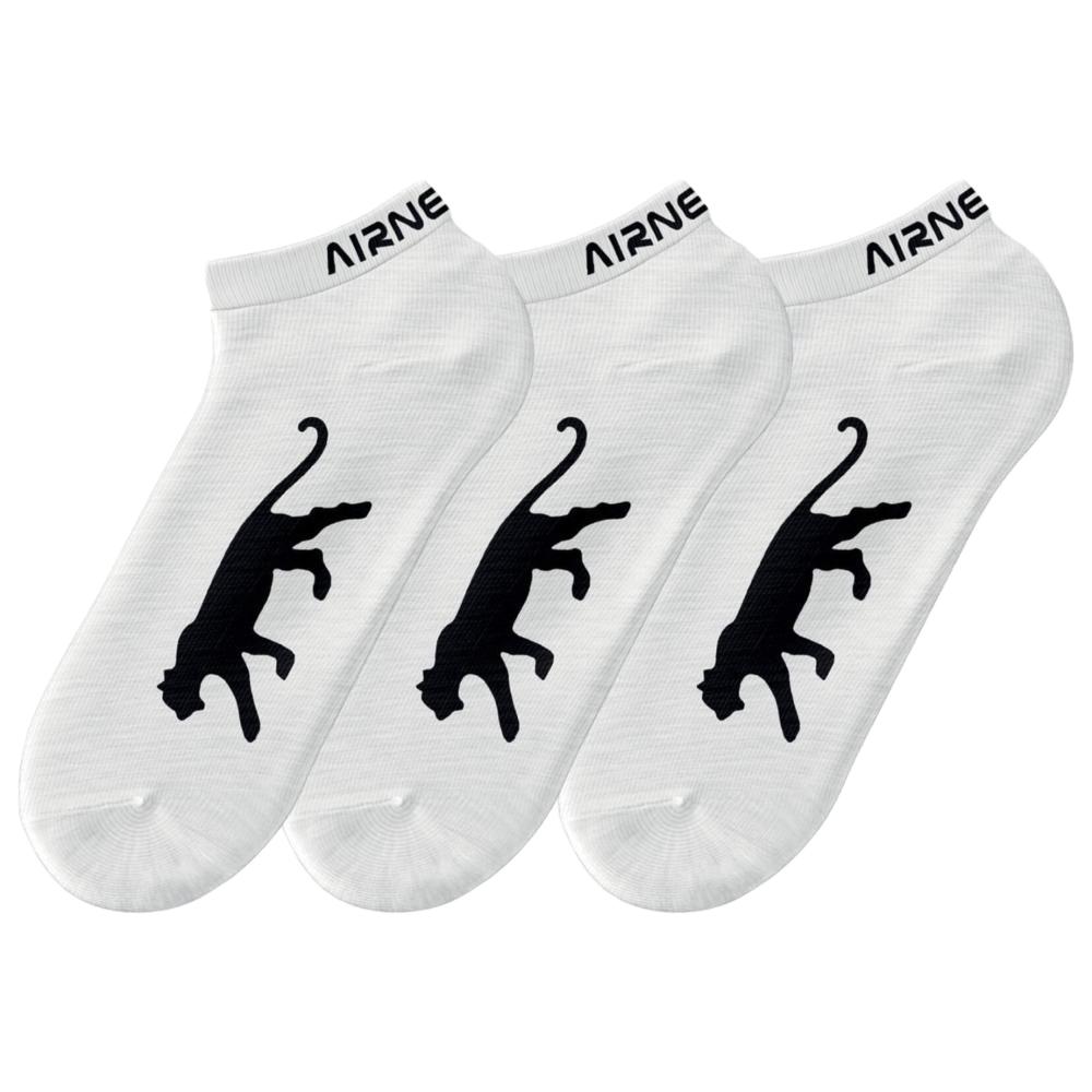 X3 Paires de chaussettes blanc Homme Airness 1/214/96 pas cher