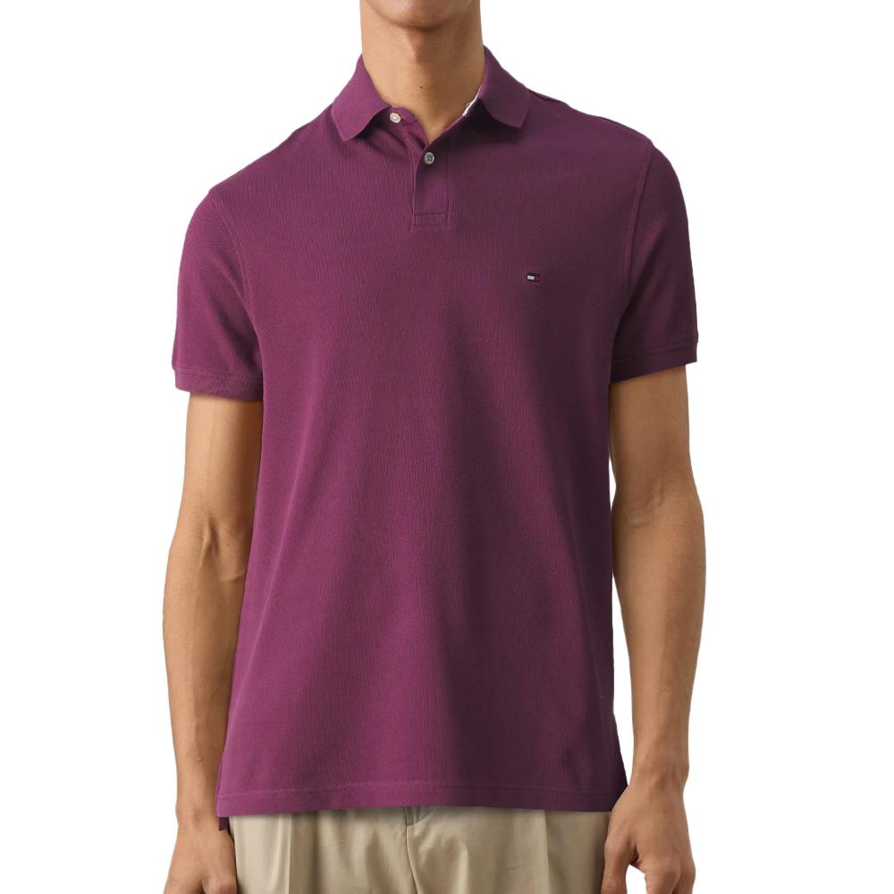 Polo Violet Homme Tommy Hilfiger 1985 Regular pas cher