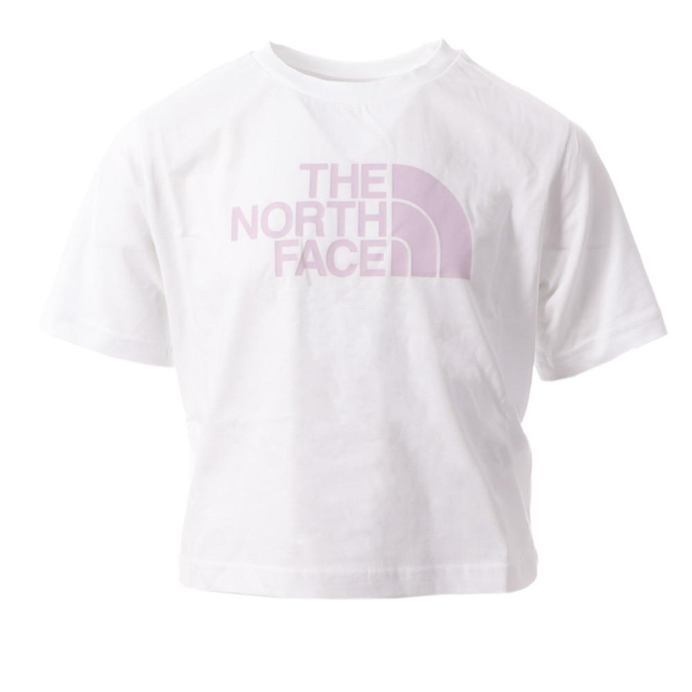 T shirt Court Blanc Fille The North Face Graphic