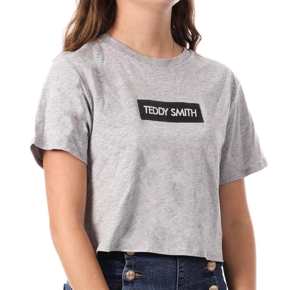 T-shirt Gris Femme Teddy Smith Supa pas cher