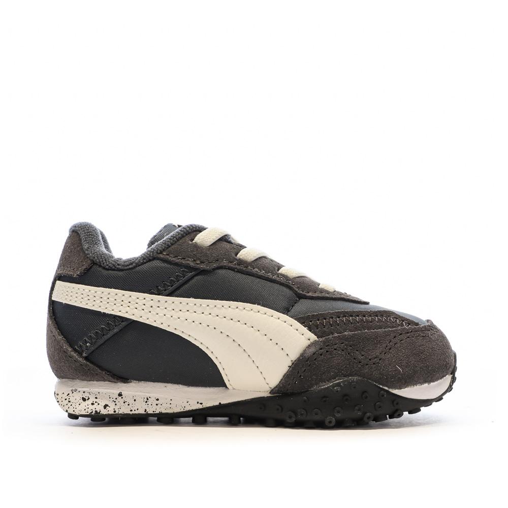 Baskets Noir Garçon Puma Rider vue 2