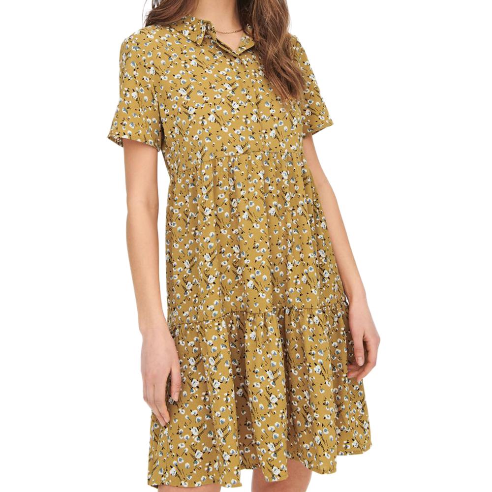 Robe à fleurs Jaune Femme JDY Piper pas cher