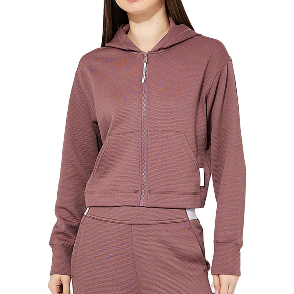 Sweat Zippé  Mauve Femme Calvin Klei Full pas cher