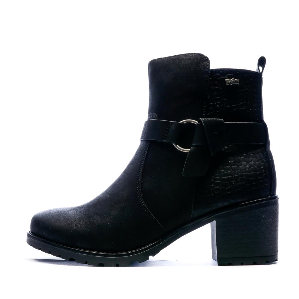 Bottines Noir Femme Relife Jahorse pas cher