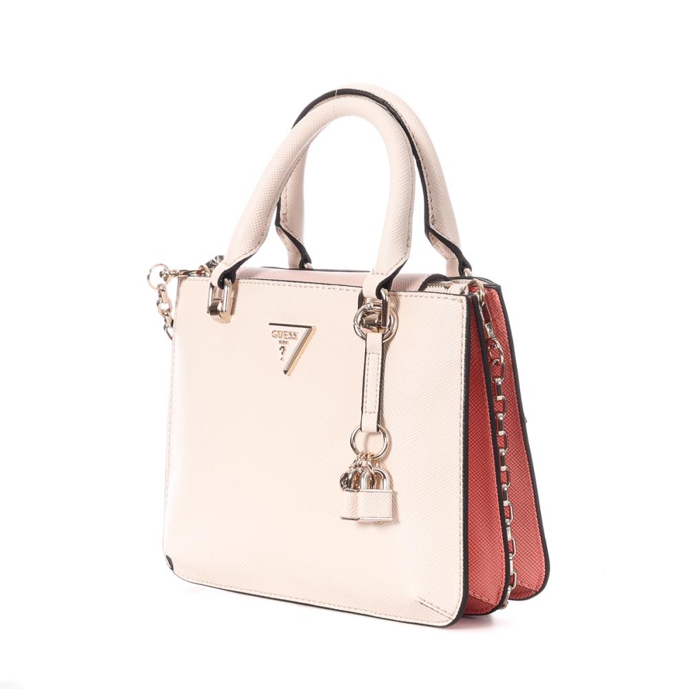 Sac à Bandoulière Rose Poudré Femme Guess Nelka vue 3