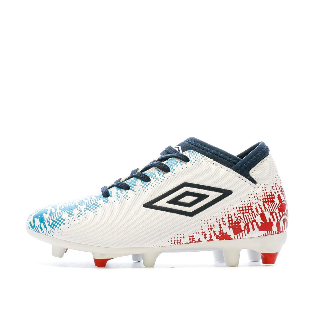 Chaussures de Football Blanc Garçon Umbro Form Net pas cher