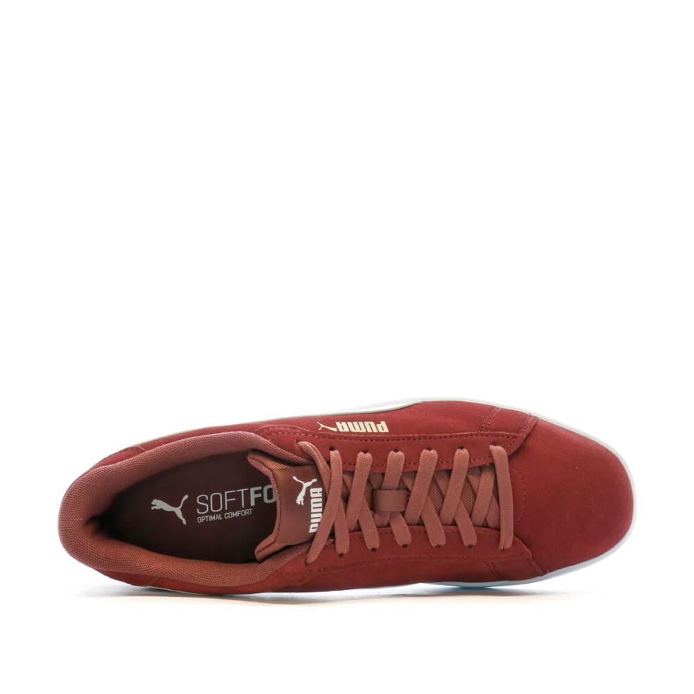 Baskets Rouge Homme Puma Smash 3.0 vue 4