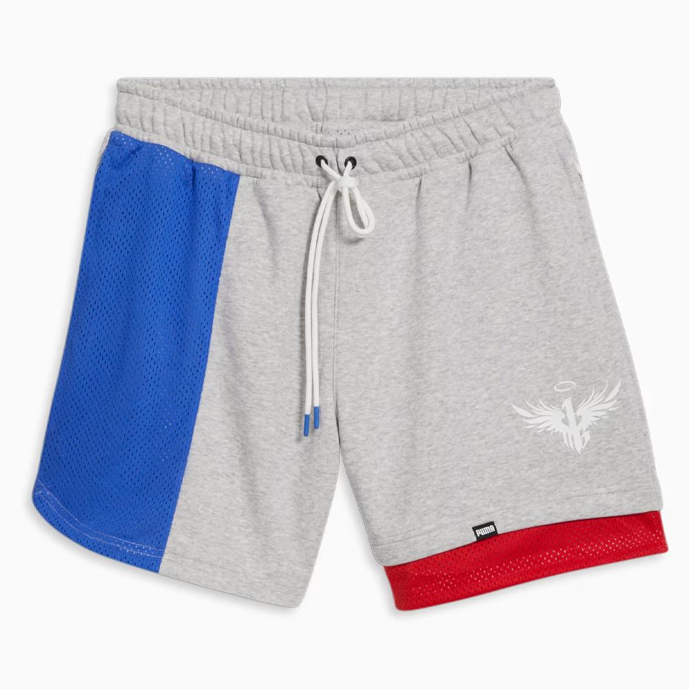 Short de basketball Gris Homme Puma X Melo Ralph pas cher