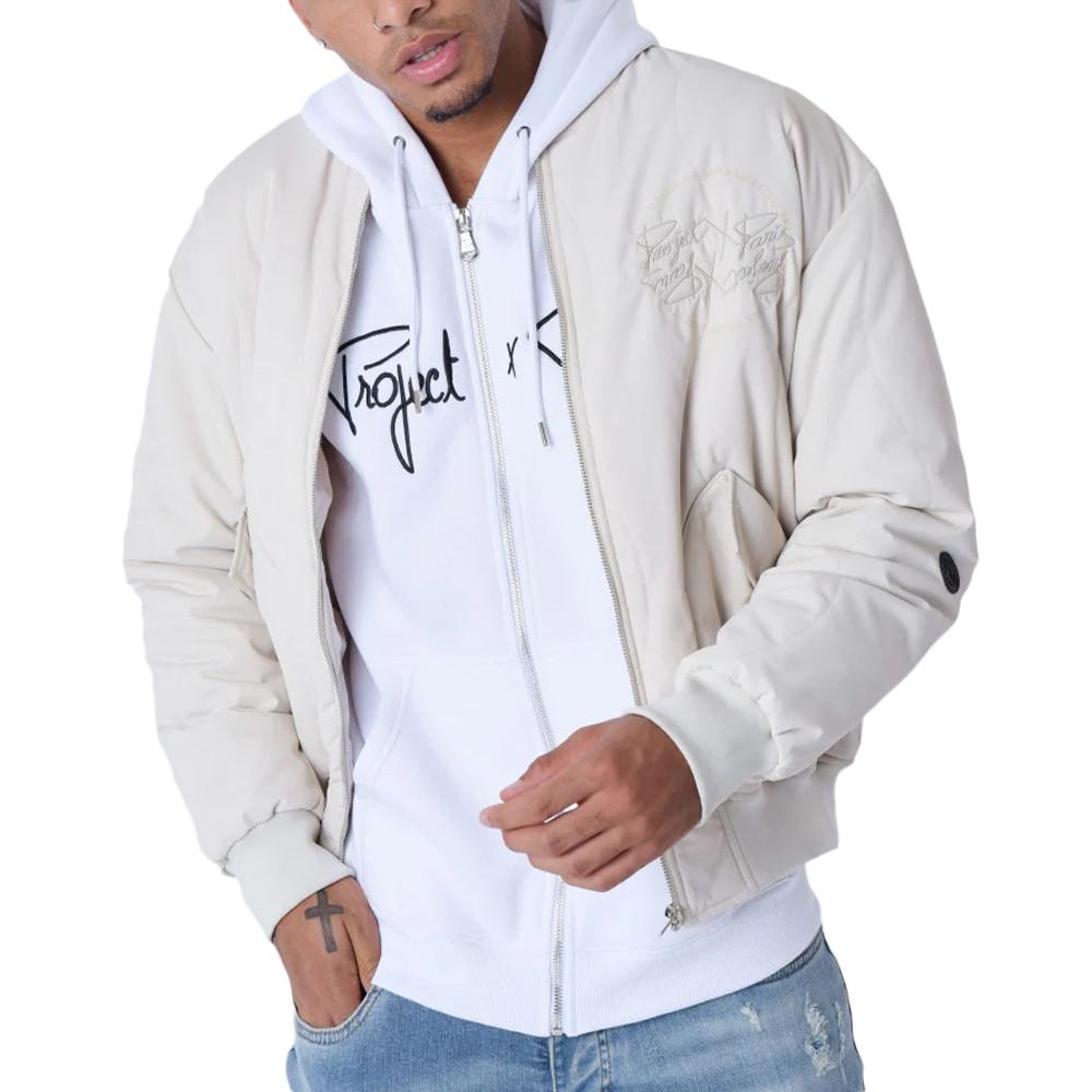 Veste Bomber Beige Homme Project X Paris Vague pas cher