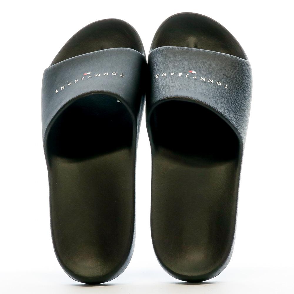 Claquettes Noir Homme Tommy Hilfiger Tjm Basic Slide vue 3