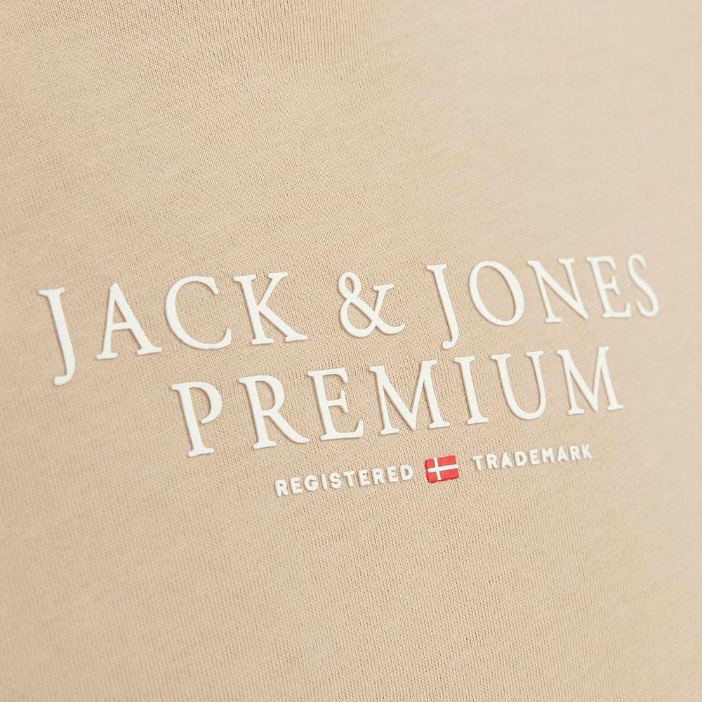 T-shirt Beige Homme Jack & Jones Bluarchie vue 3