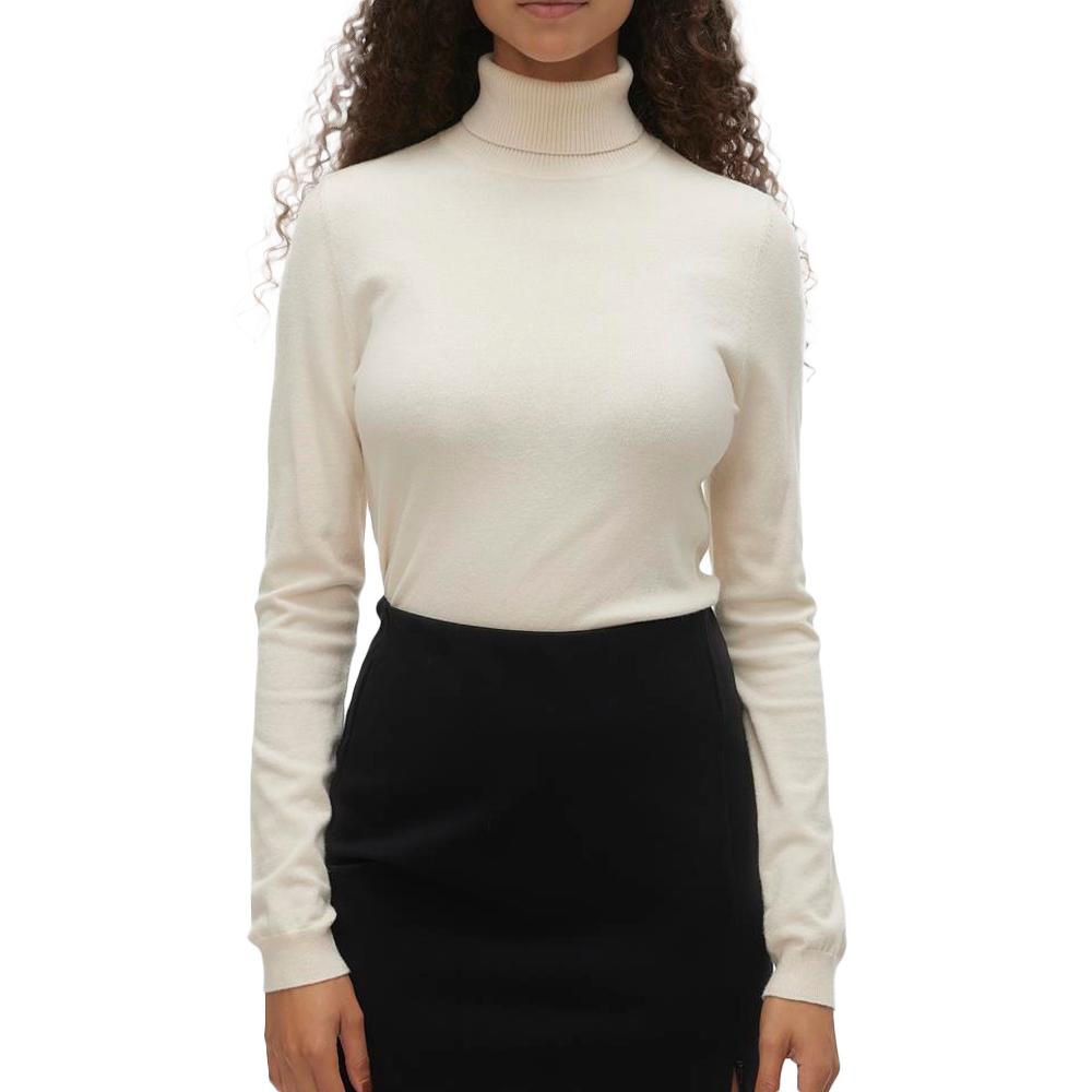 Pull Beige Femme Vero Moda Happiness 95 pas cher