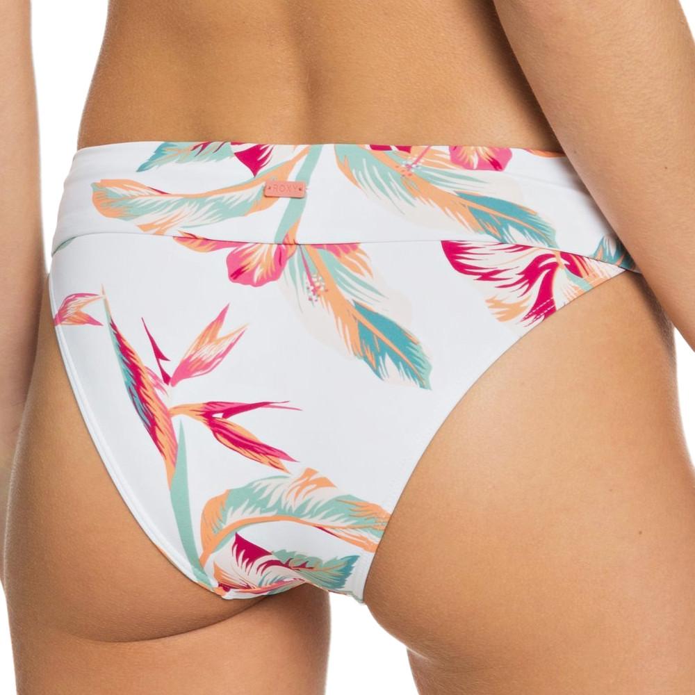 Bas de Bikini Blanc à fleurs Femme Roxy Lahaina Bay vue 2