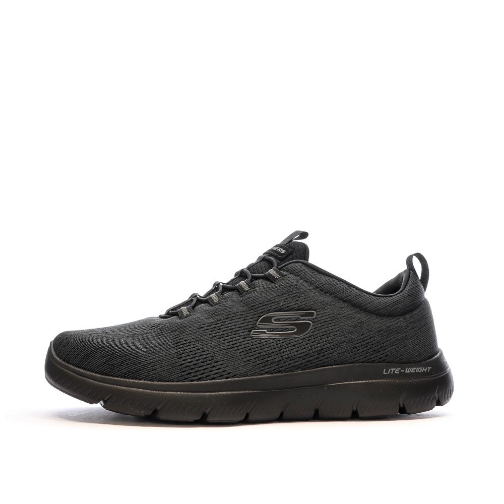 Baskets Noires Homme Skechers Summits pas cher