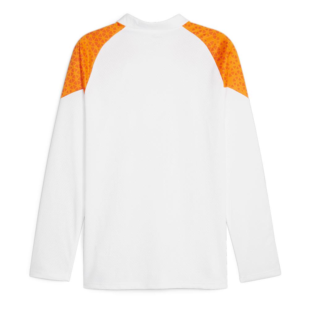 Manchester City Sweat 1/4 Blanc/Orange Homme Puma 2023/2024 vue 2