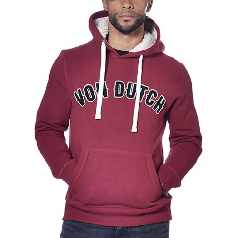 Sweat à Capuche Bordeaux Homme Von Dutch Must pas cher