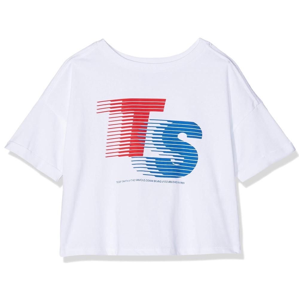 T-shirt Blanc Enfant Teddy Smith Lily pas cher