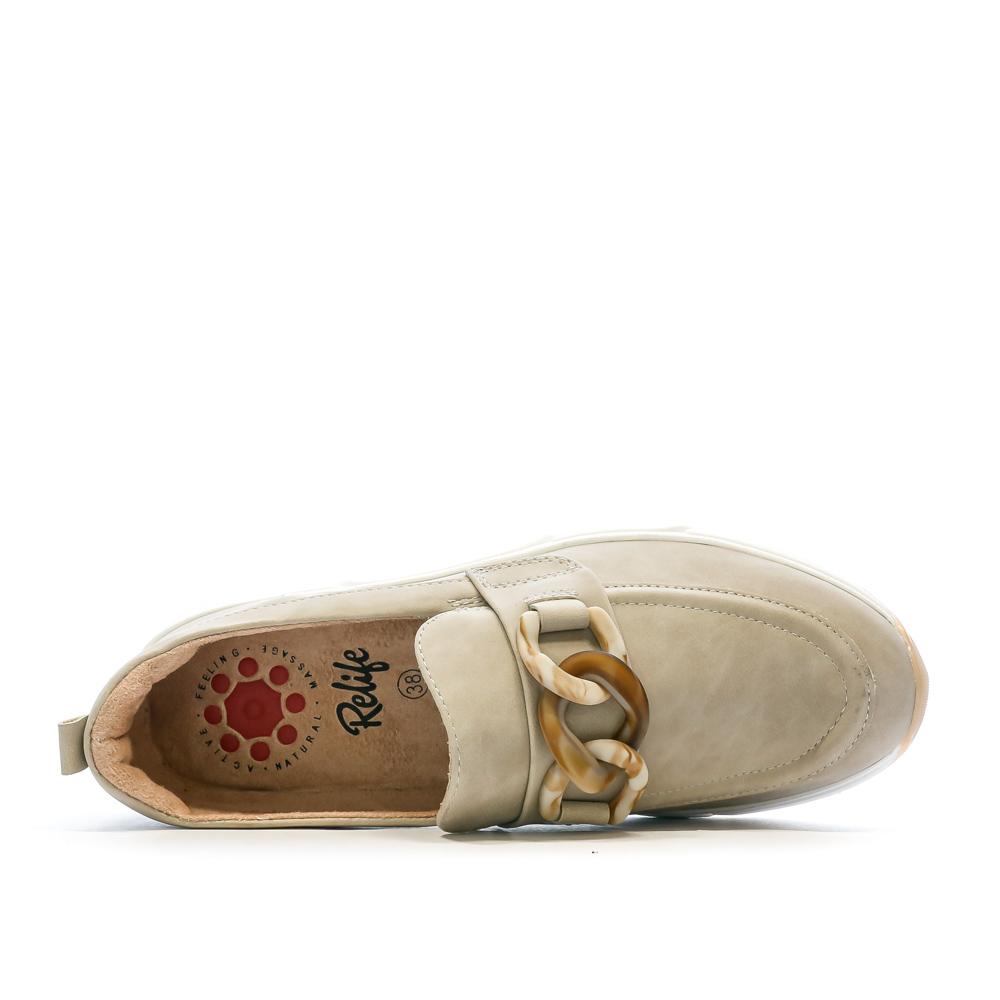 Mocassins Beige Femme RELIFE Femme Vilsage vue 4