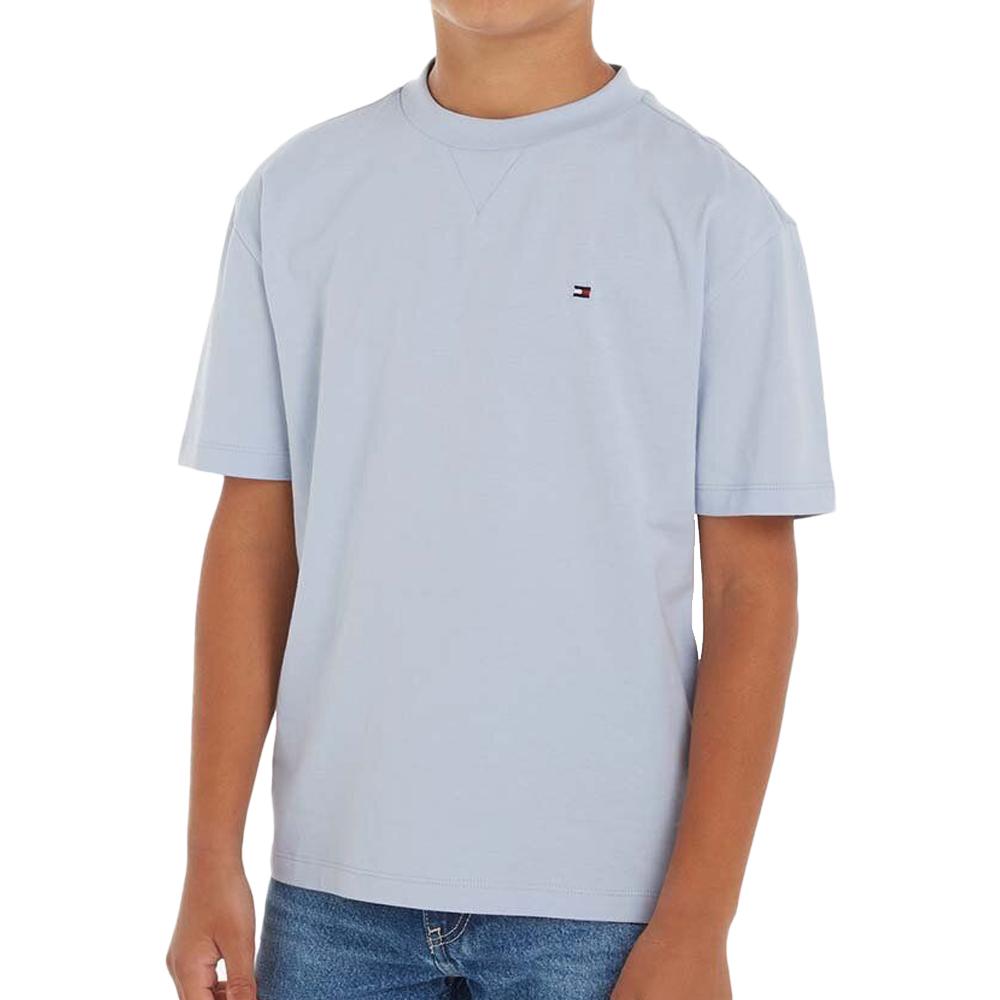 T-shirt Bleu Garçon Tommy Hilfiger Essential pas cher