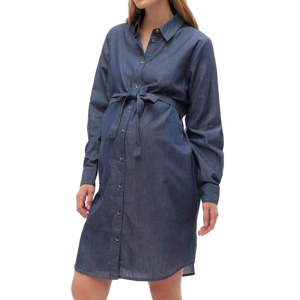 Robe de Grossesse Bleu Femme Mamalicious Natalia pas cher