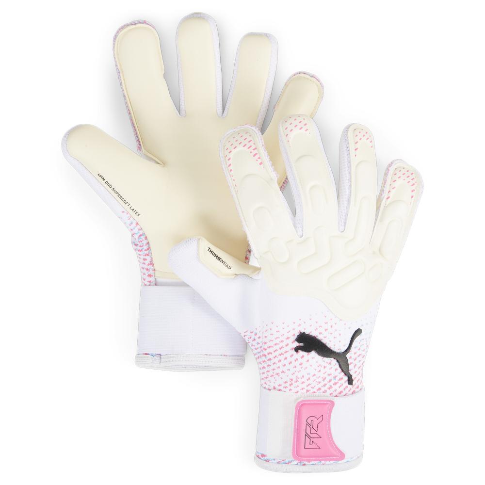 Gants de Gardien Blanc/Rose Homme Puma Pro Hybrid pas cher