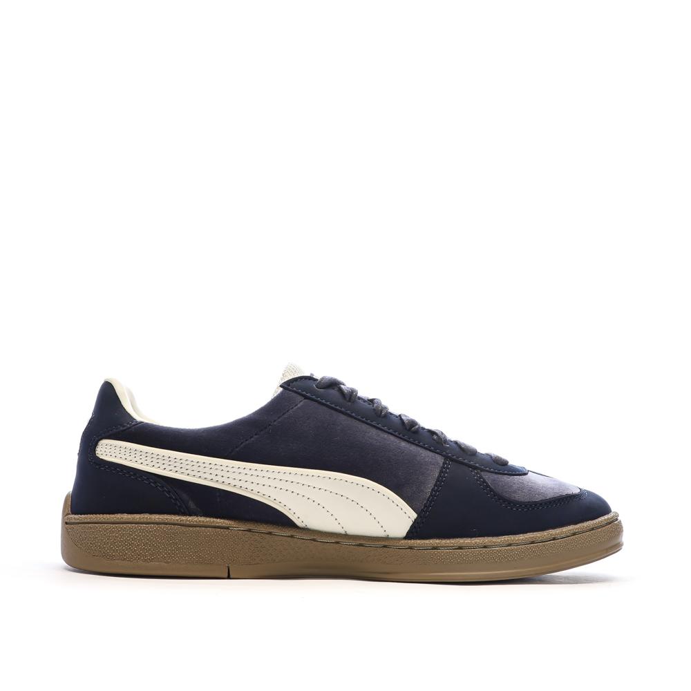 Baskets Bleu Homme Puma Super Team Velvet vue 2