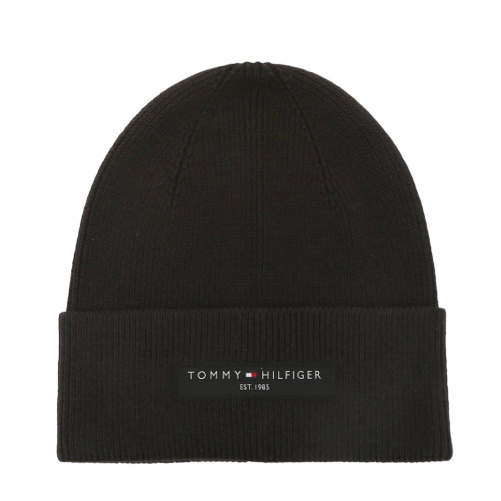 Bonnet Noir Homme Tommy Hilfiger Foundation pas cher