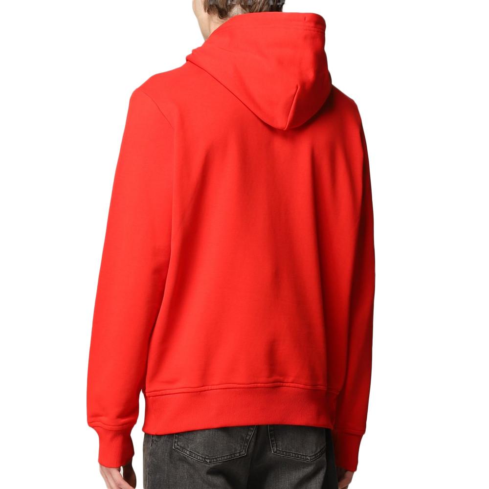 Sweat à Capuche Rouge Homme Diesel Girk vue 2