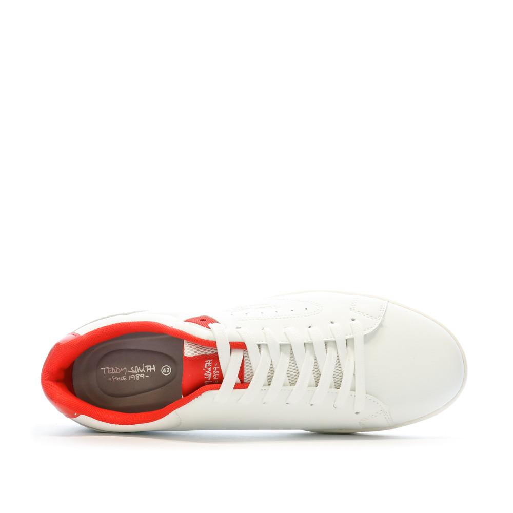 Baskets Blanches/Rouge Homme Teddy Smith 1642 vue 4