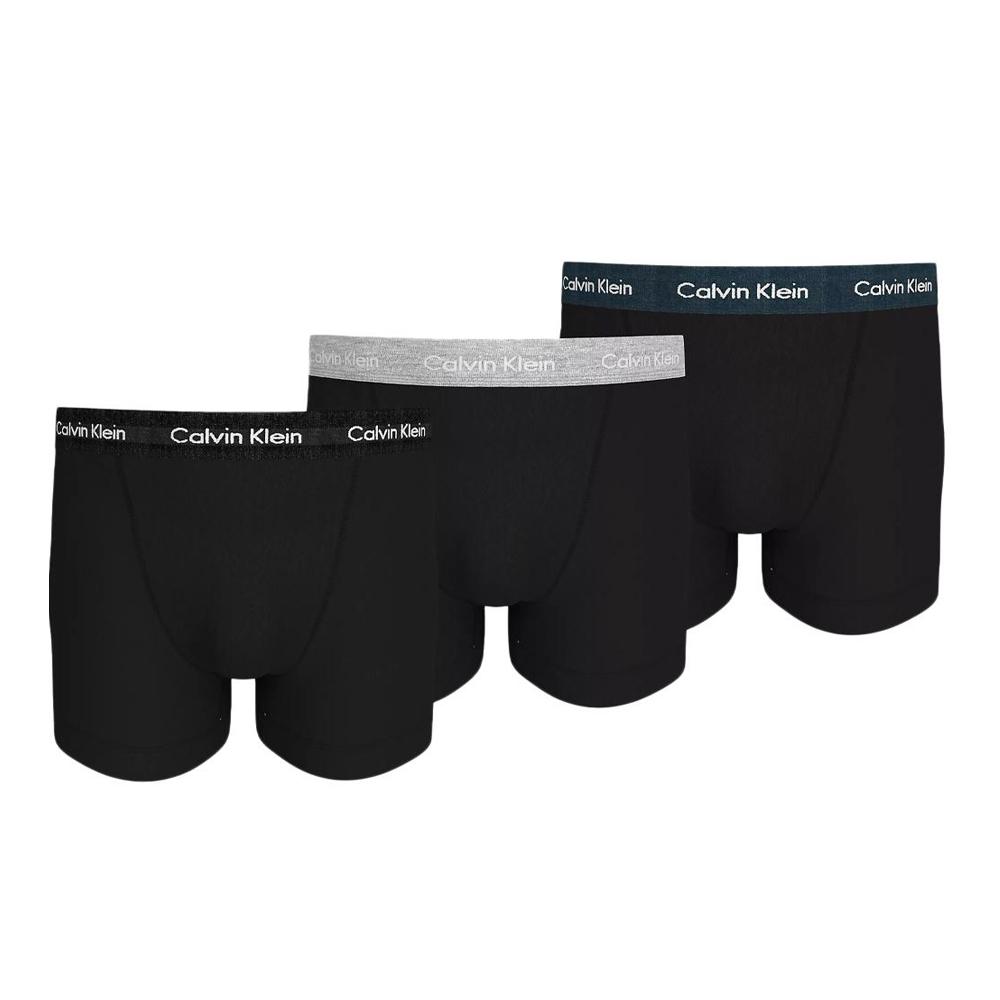 X3 Boxers Noir Homme Calvin Klein Jeans Trunk 3p pas cher