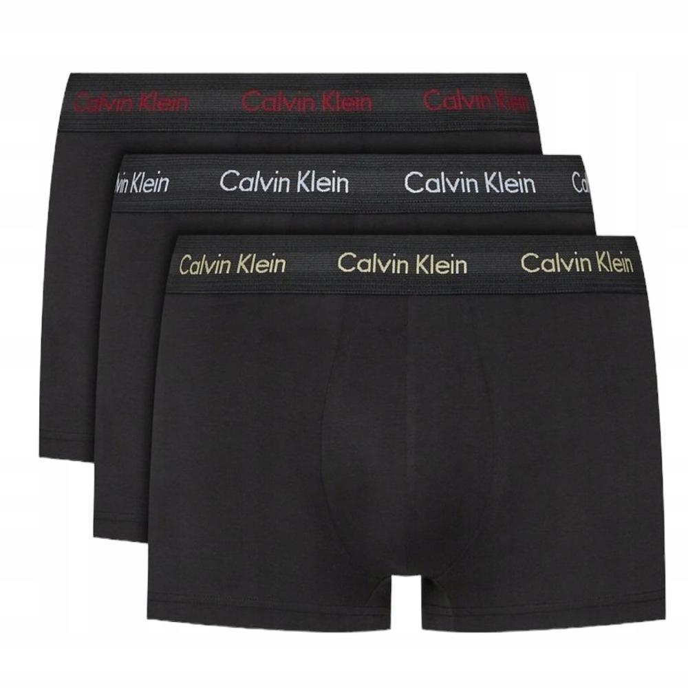 X3 Boxers Noir/Blanc Homme Calvin Klein Jeans Low Rise Trunk 3 pas cher