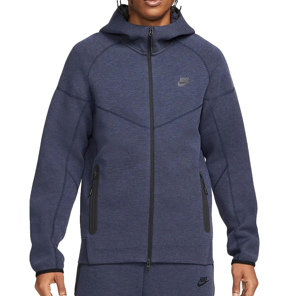 Sweat Zippée Marine Homme Nike Tech Fleece Windrunner pas cher