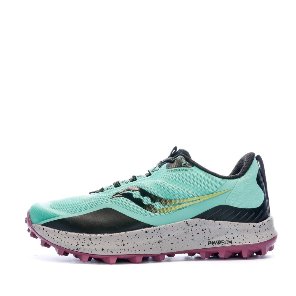 Chaussures De Trail Turquoise Femme Saucony Peregrine 12 pas cher