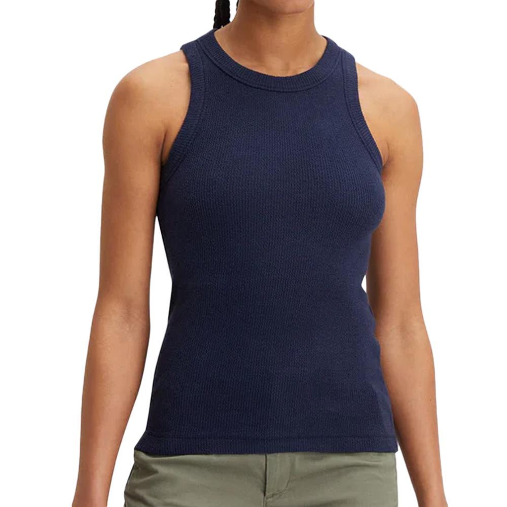 Débardeur Marine Femme Dockers Rib Knit Tank pas cher