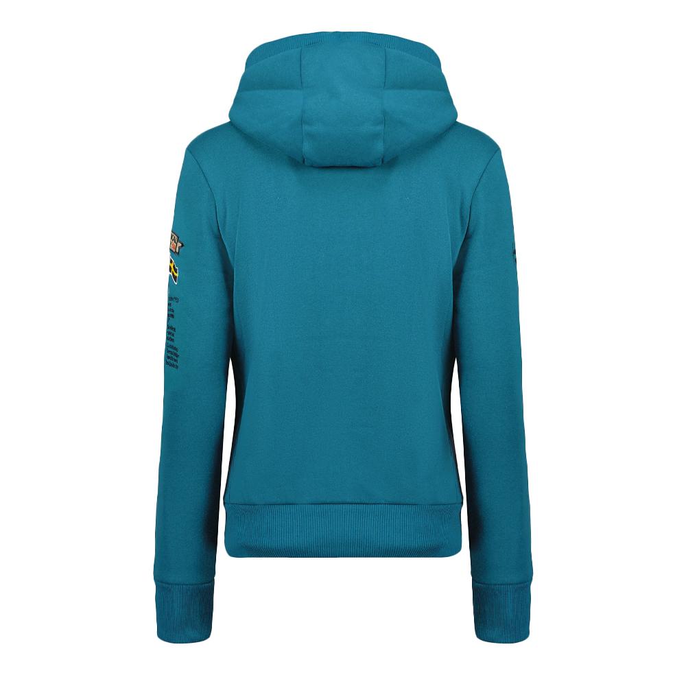 Sweat à Capuche Bleu Femme Geographical Norway Lady vue 2