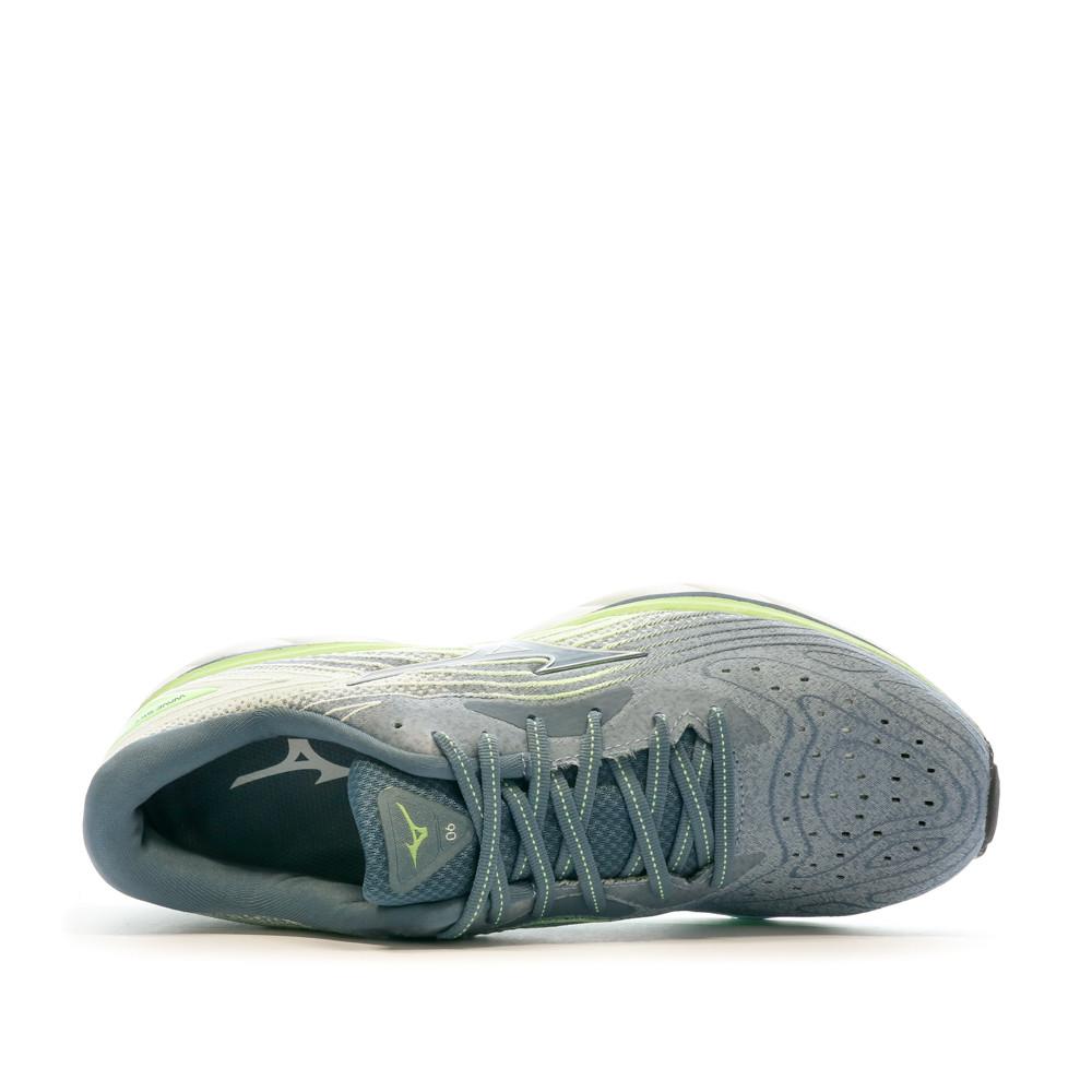 Chaussures de Running Gris/Vert Homme Mizuno Wave Sky 6 vue 4