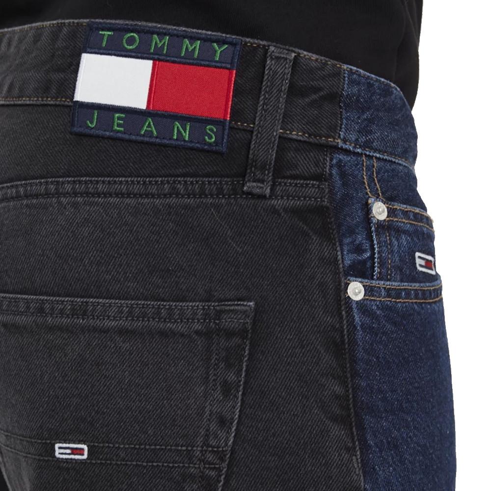 Jean Droit Bleu/Noir Homme Tommy Hilfiger bicolore vue 3