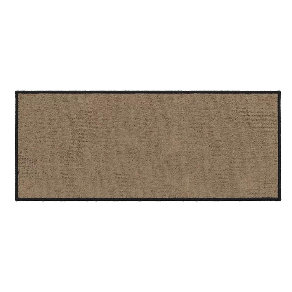 Tapis Uni Marron Luance 50x120cm Anna pas cher