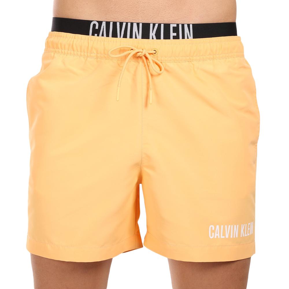 Short de bain Orange Homme Calvin Klein Medium Double pas cher