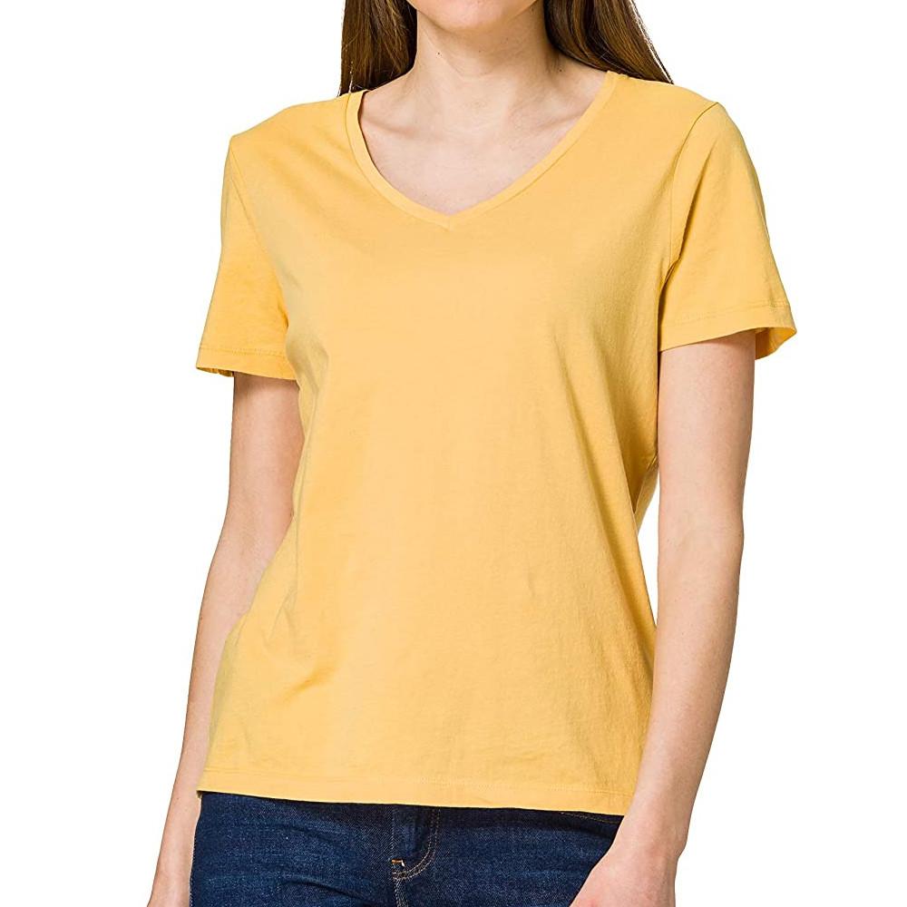 T-shirt Jaune Femme Superdry LightWeight pas cher